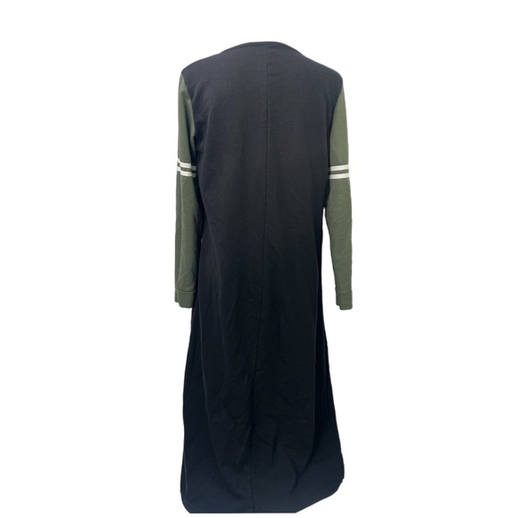 Women's Contrast Black Colorblocked Sportswear Jersey Dress Size medium - Picture 5 of 6